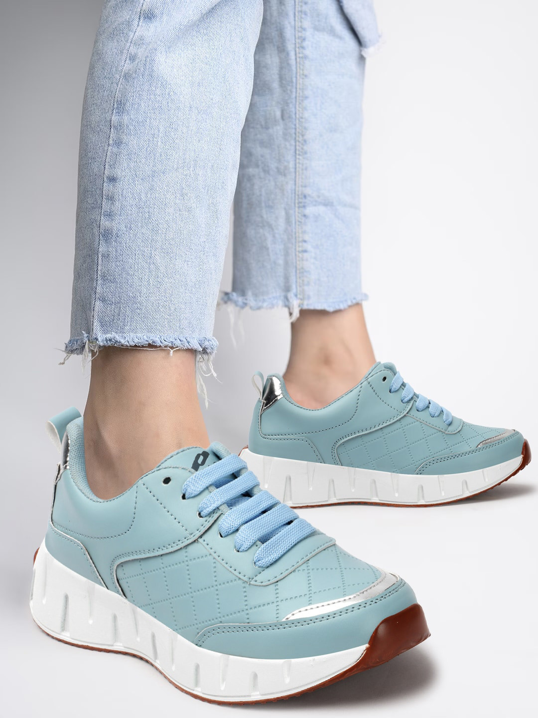 TRASE Women Round Toe Lace Up Sneakers