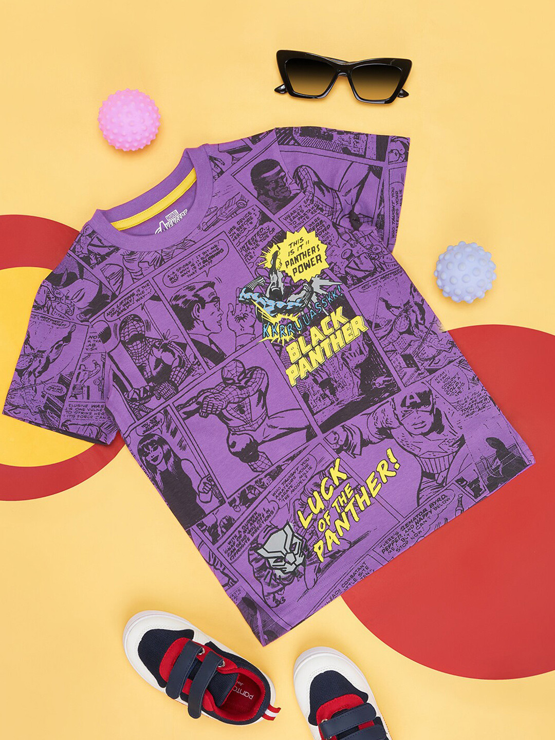Pantaloons Junior Boys Spider Man Printed Cotton T-shirt