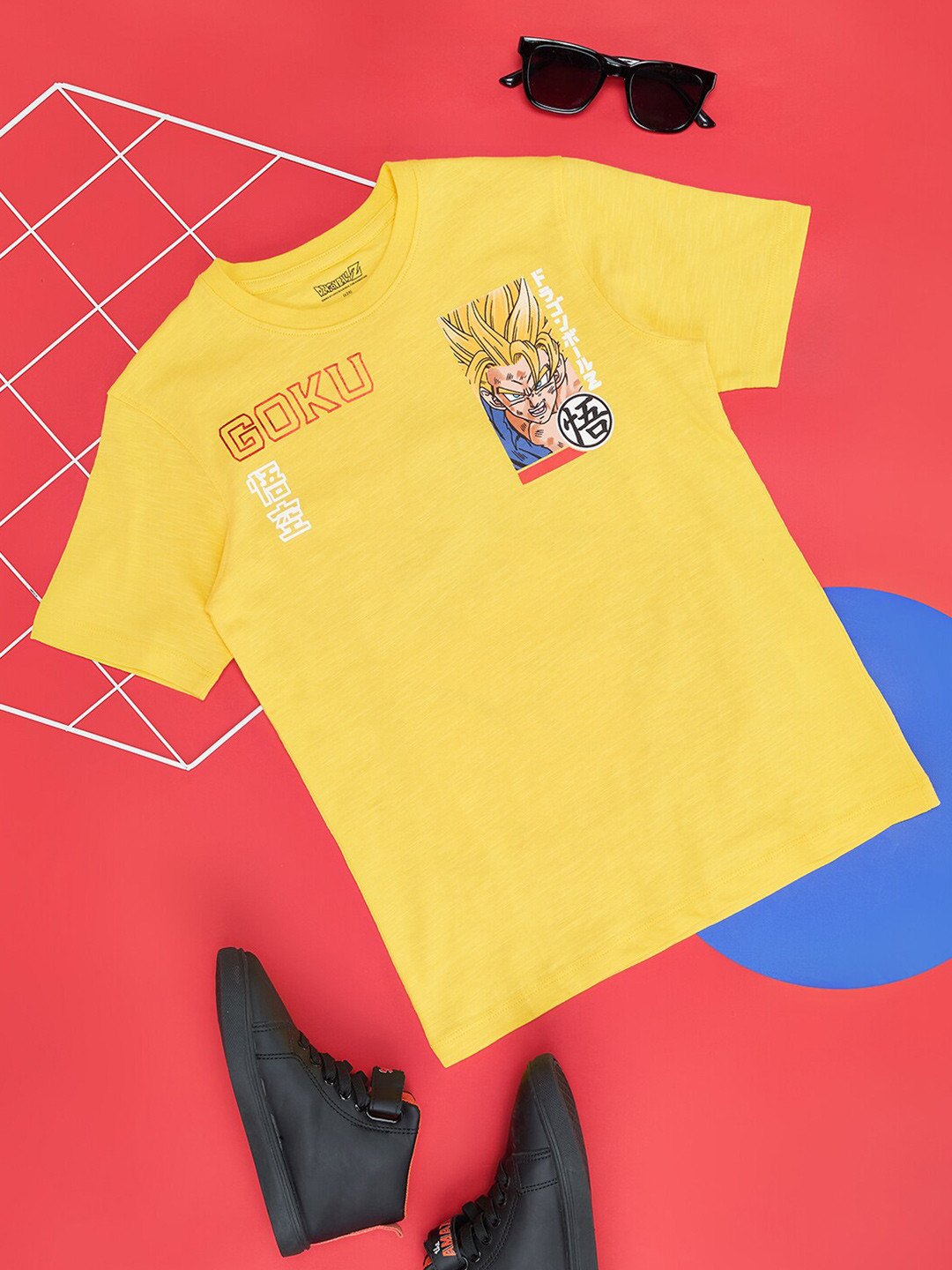 Pantaloons Junior Boys Goku Printed Round Neck T-shirt