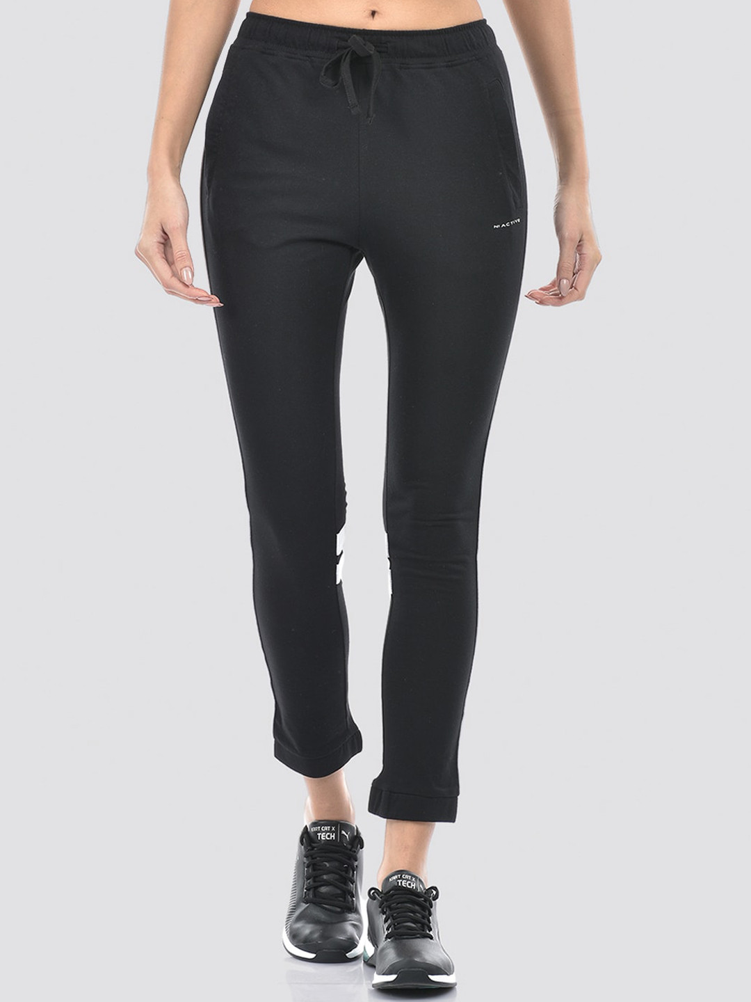 Numero Uno Women Stripe Detail Pure Cotton Track Pants