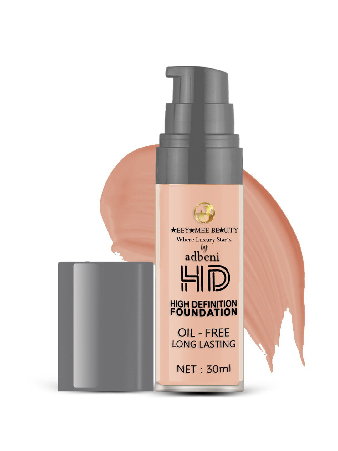 Adbeni Where Luxury Starts HD Oil Free Long Lasting SPF 15 Foundation 30ml - Shade NC35
