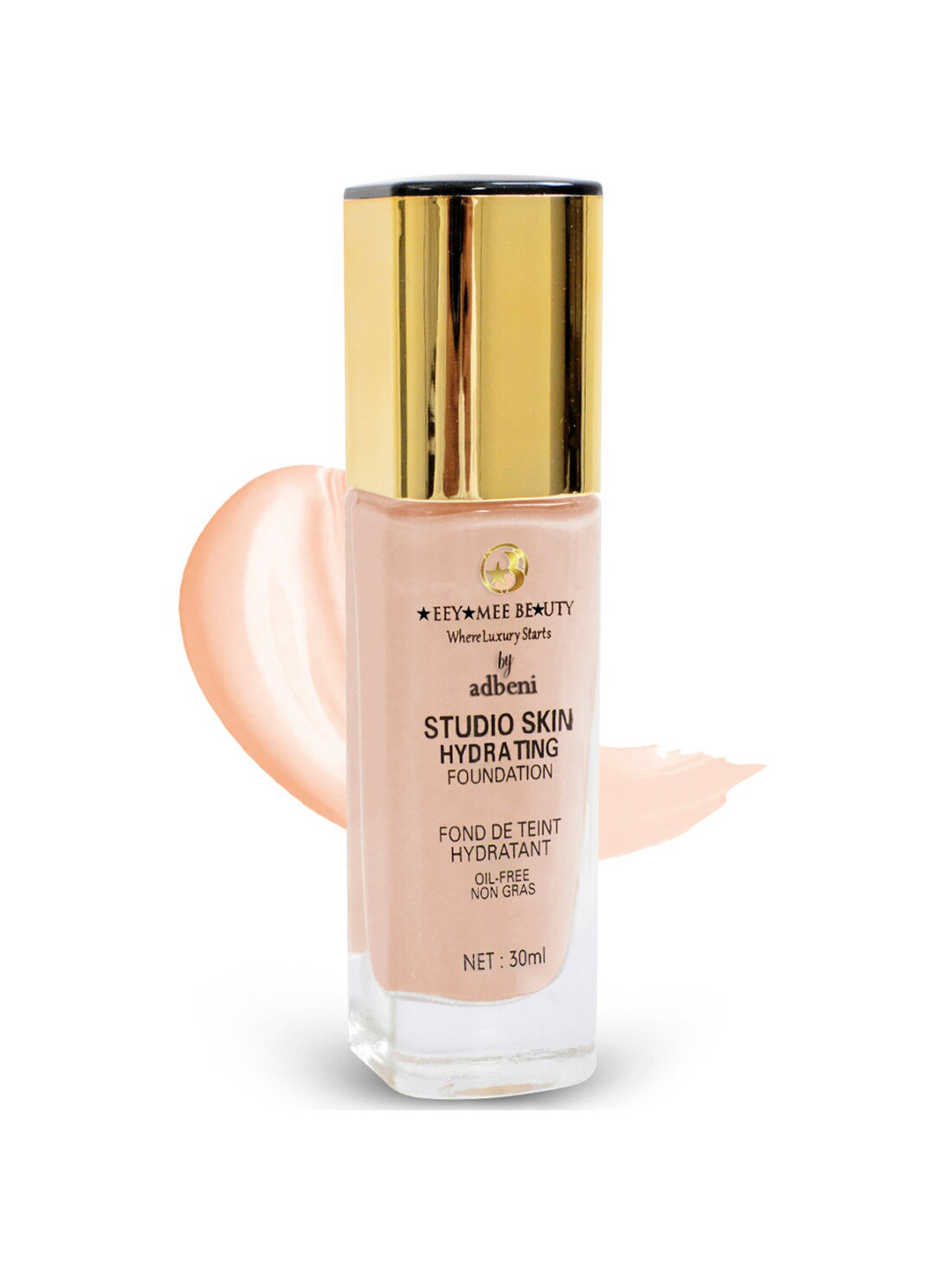 Adbeni Where Luxury Starts Studio Skin Hydrating SPF 15 Foundation 30ml - Shade NC30