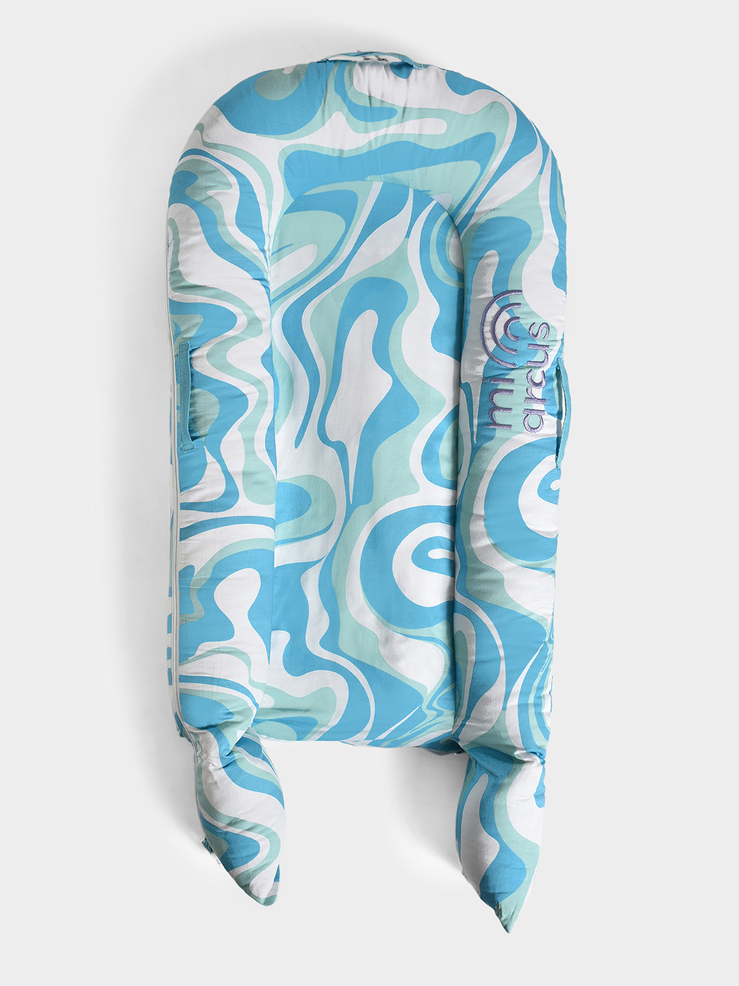 MiArcus Printed Soft and Cozy Baby's Bed for Comfortable Sleep Nestopad - Blue 82x46 cm