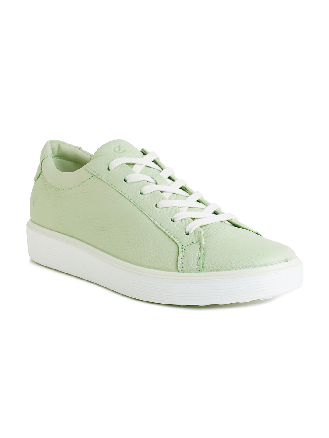 ECCO Women Soft 60 Matcha Leather Extra Wide Sneakers