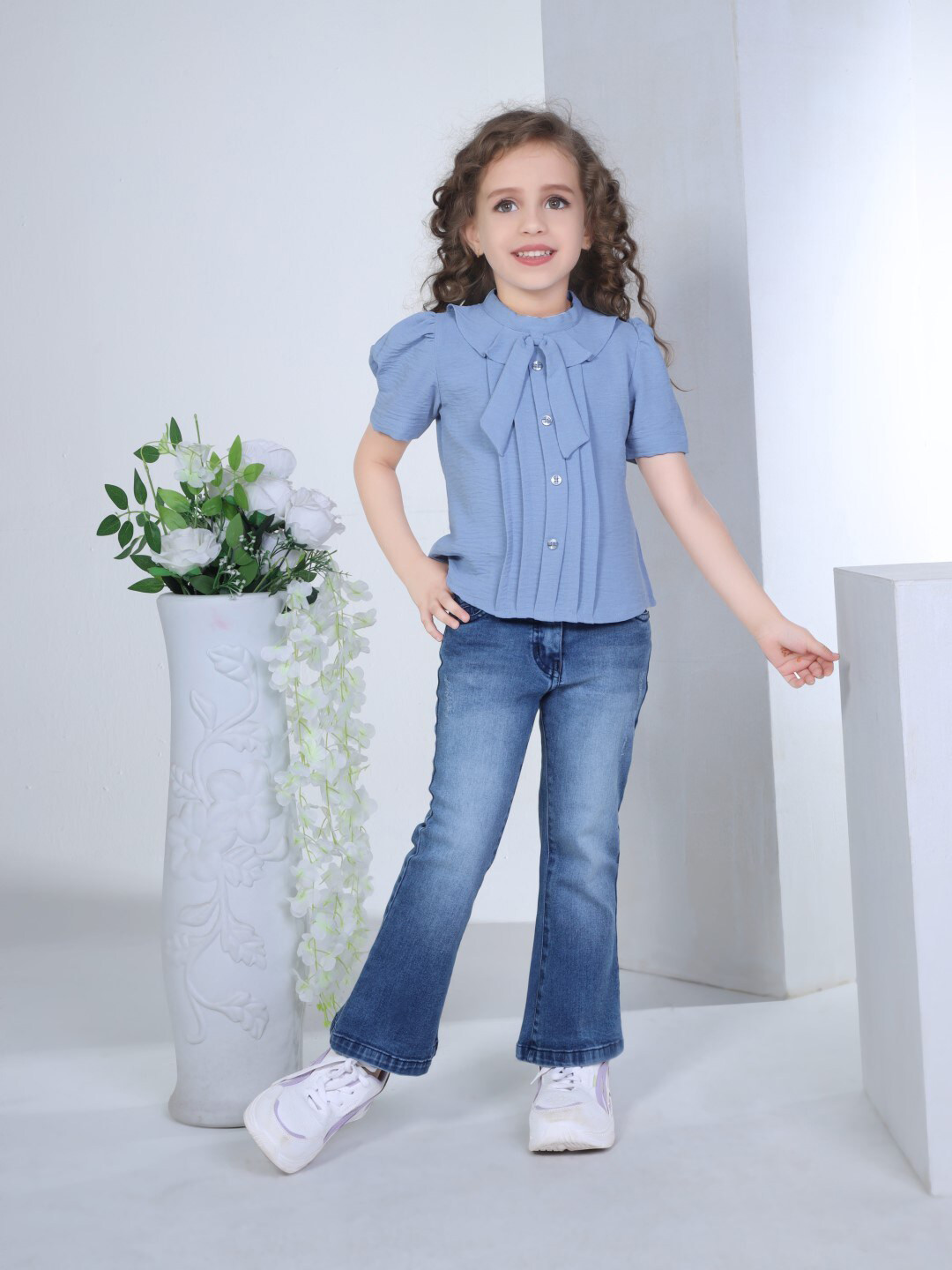 Peppermint Girls Short Sleeve Shirt Style Top