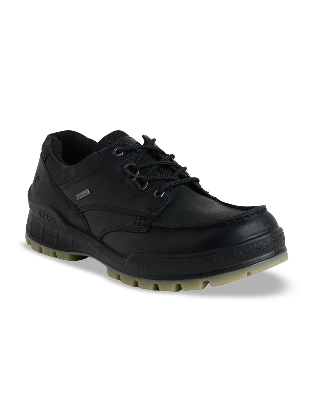 ECCO Mens Track 25 Black Leather Regular Sneakers