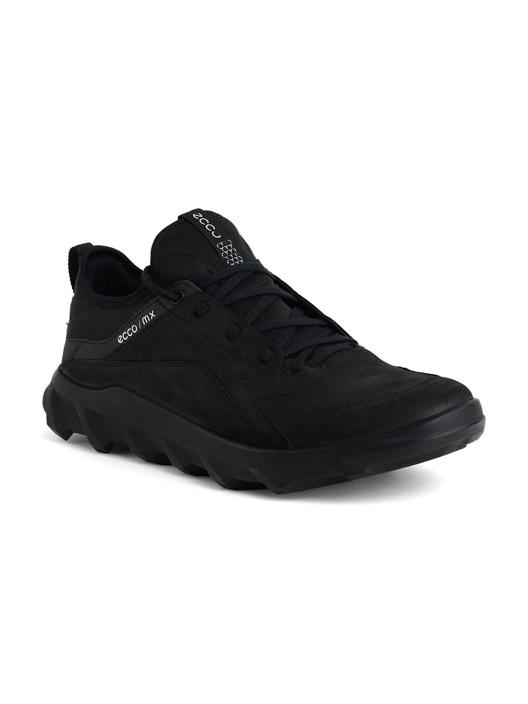 ECCO Mens Mx Black Nubuck Regular Sneakers