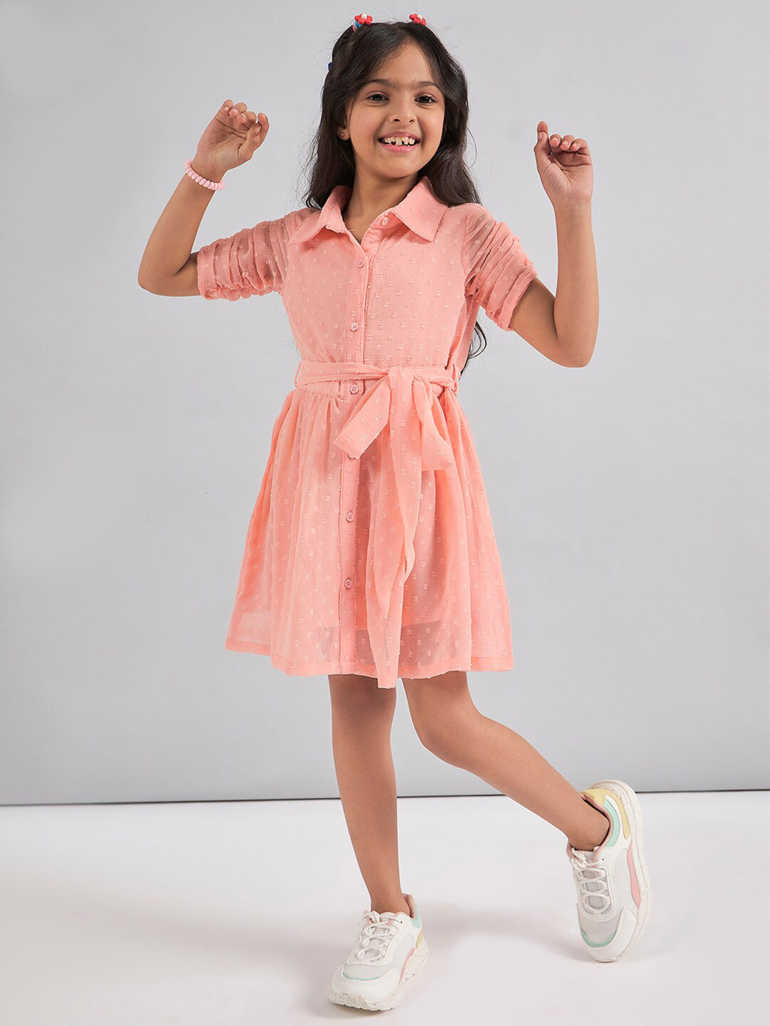 Stylo Bug Girls Chiffon Shirt Dress