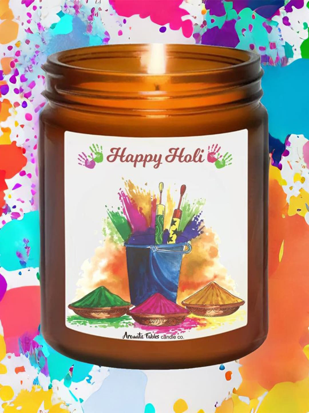 Aromatic Fables Grapevine Bliss Holi Scented 1 Wick Solid Round Regular Jar Candles
