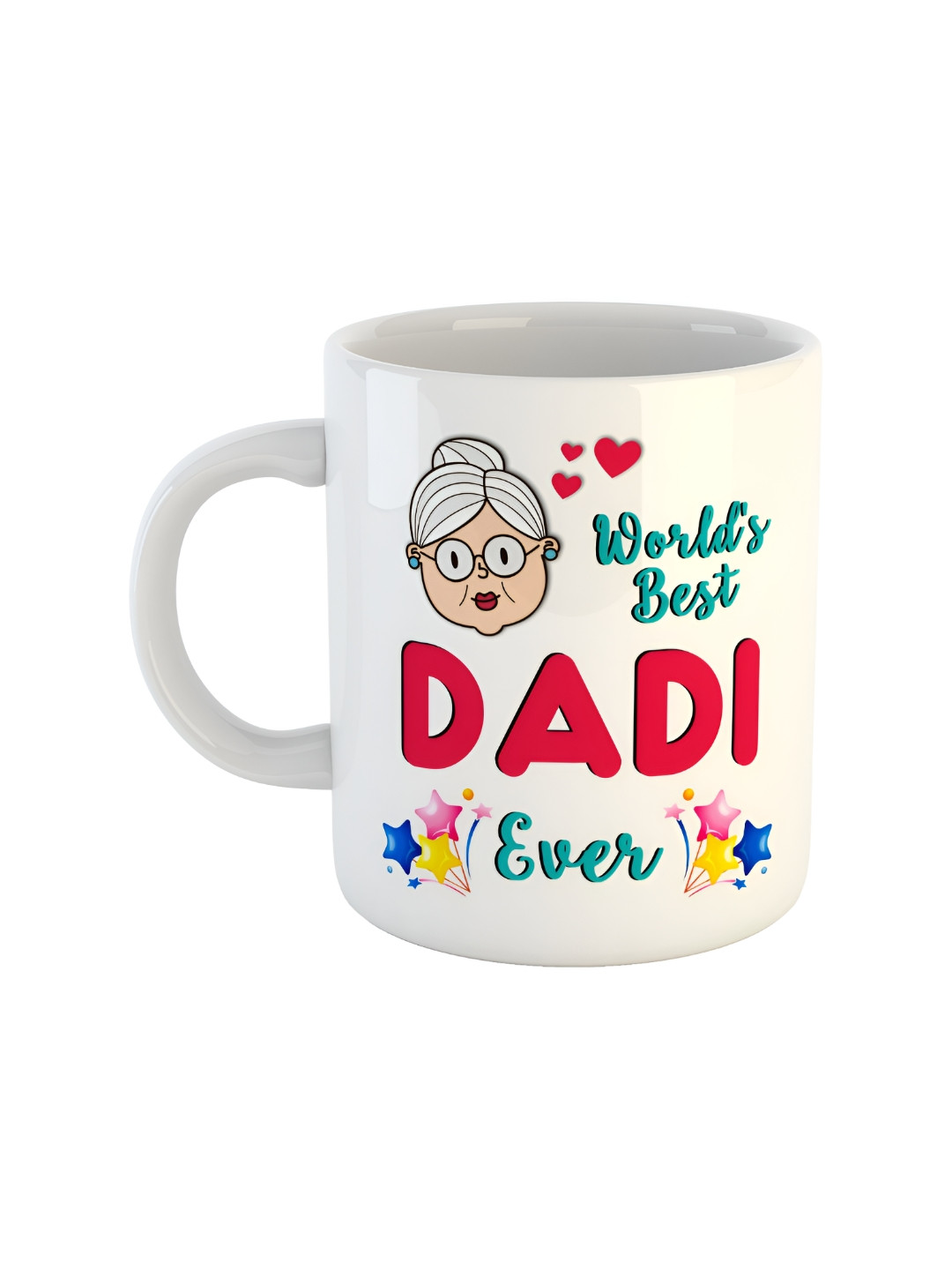 ARTBUG Chinmay Name Personalised White Typography Ceramic Handmade Mug-350ml