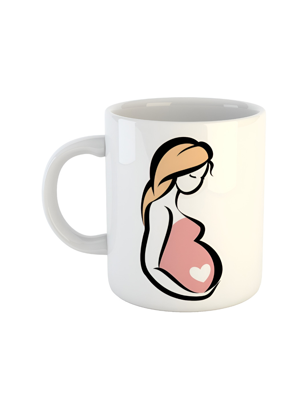 ARTBUG Bharath Name Personalised White Conversational Ceramic Handmade Mug-350ml