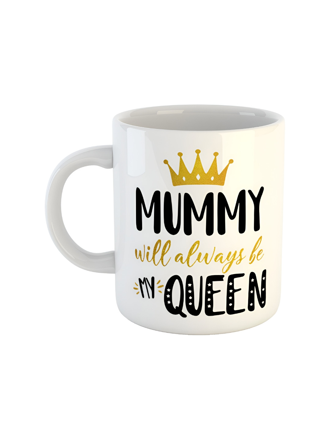 ARTBUG Abhay Name Personalised White Typography Ceramic Handmade Mug-350ml