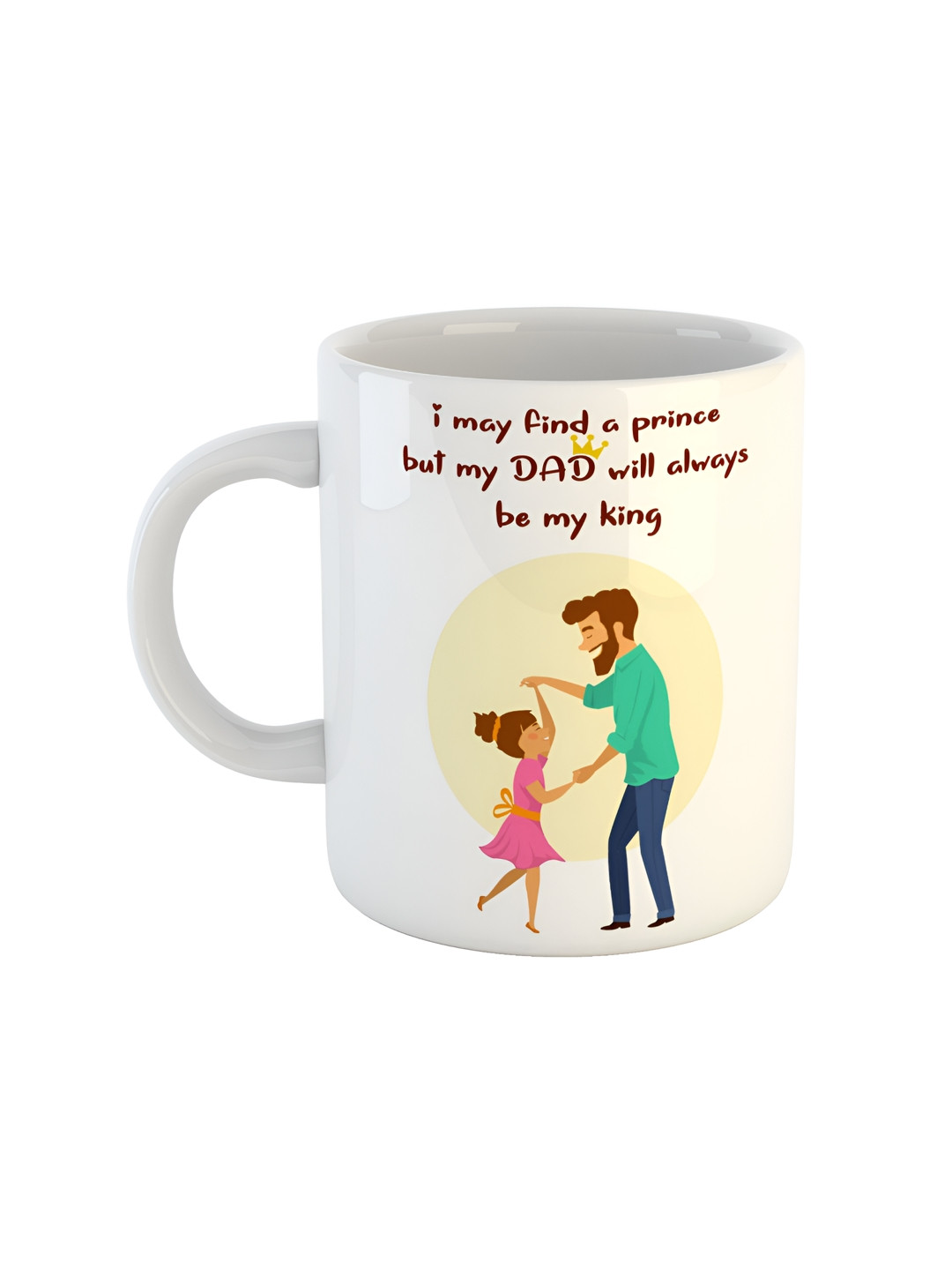 ARTBUG Aftaab Name Personalised White Typography Ceramic Handmade Mug-350ml