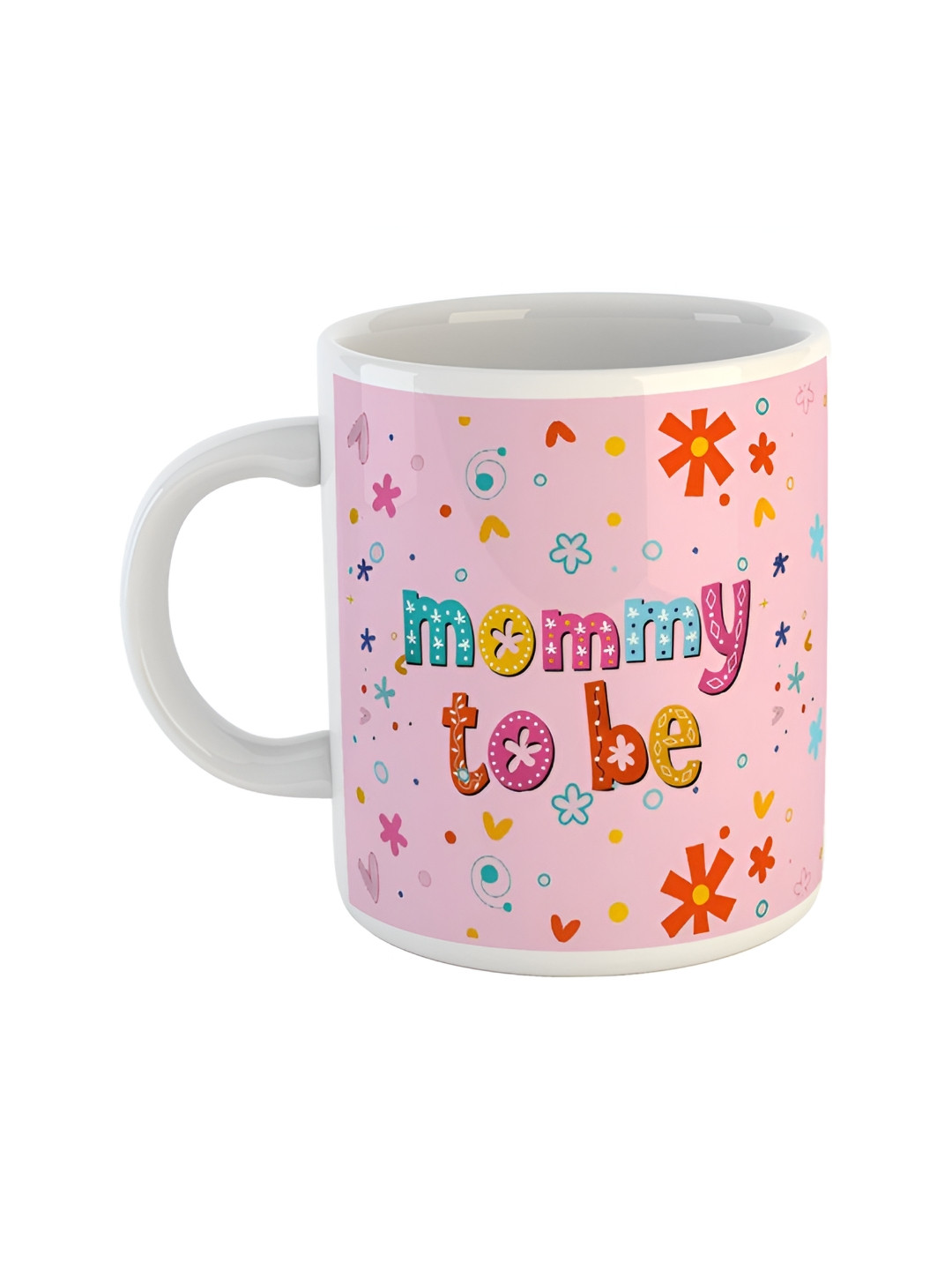 ARTBUG Twig White Typography Ceramic Handmade Mug-350ml