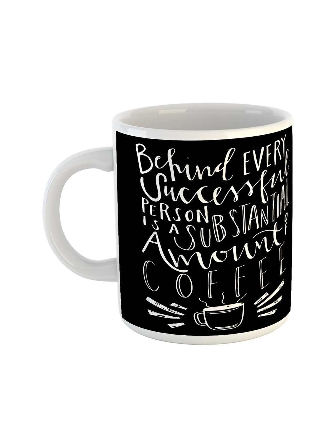 ARTBUG Adiyta Name Personalised Black Typography Ceramic Microwave Safe Mug-350ml