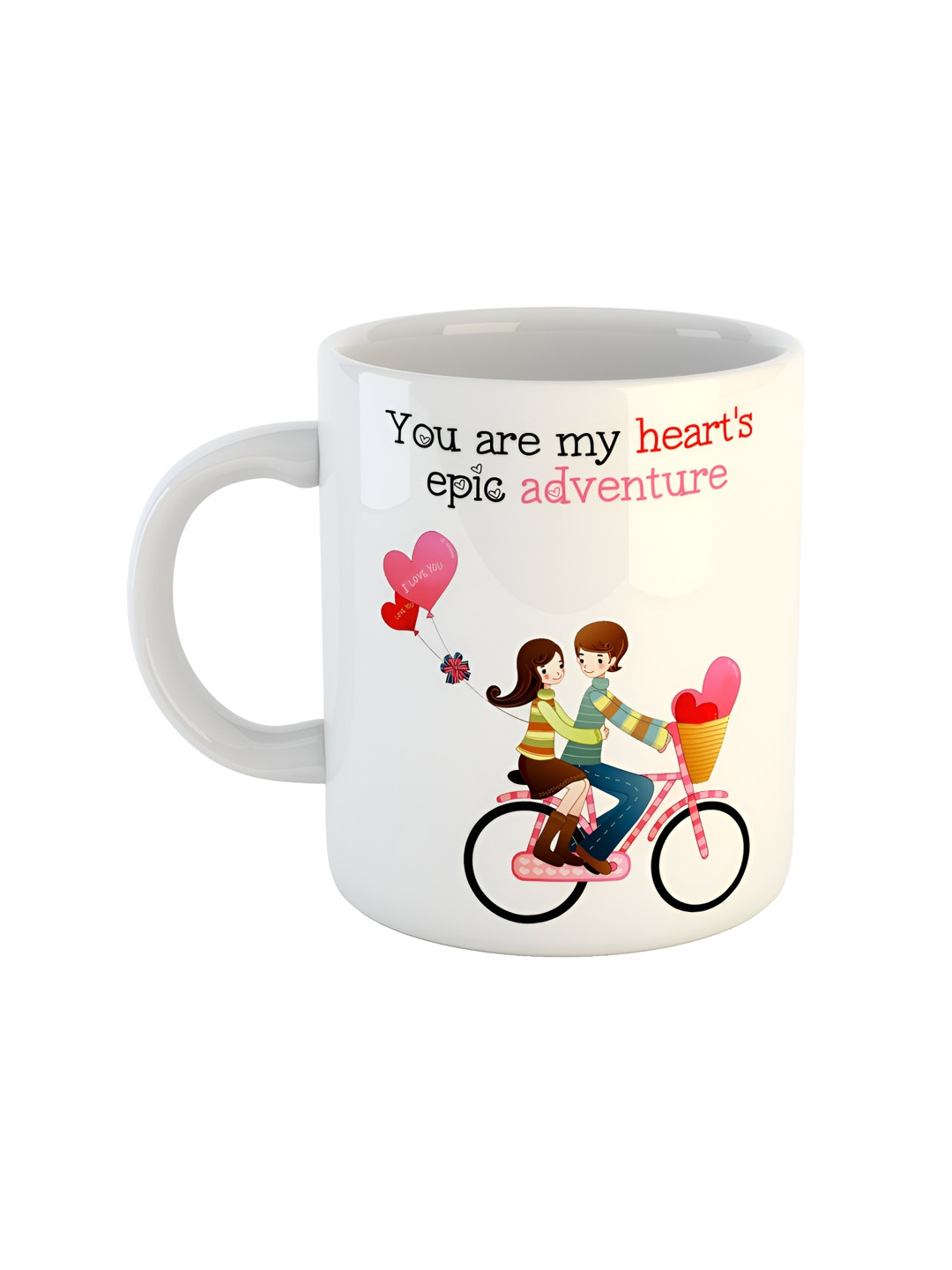 ARTBUG Bhoja Name Personalised White Typography Ceramic Handmade Mug-350ml