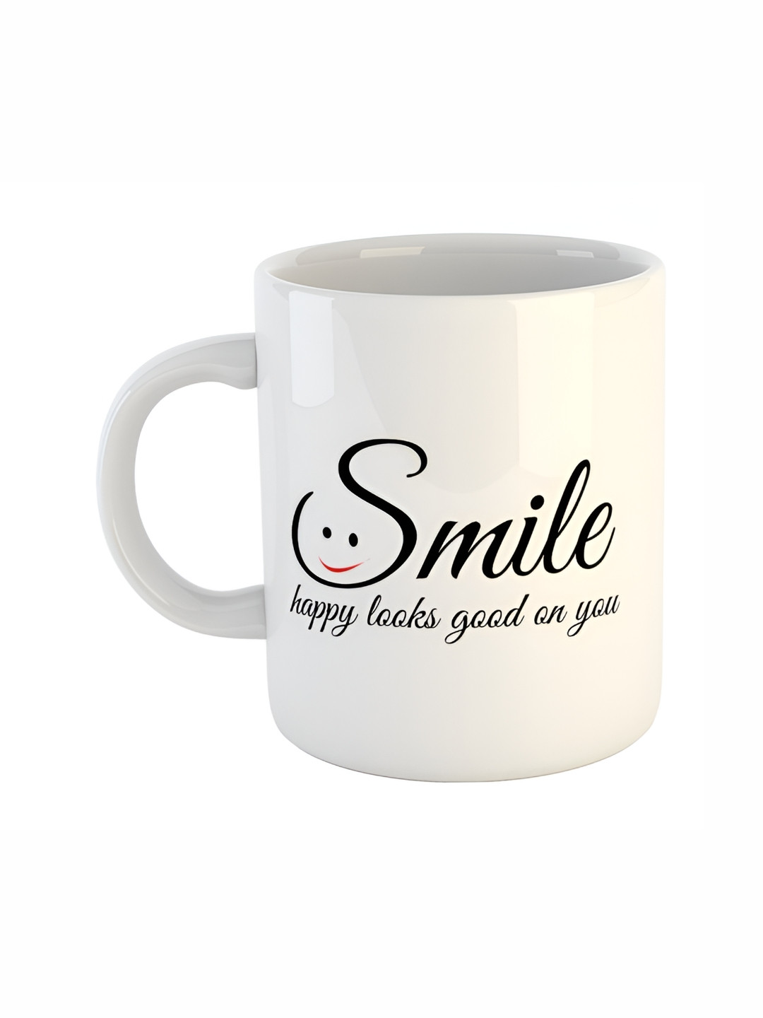 ARTBUG Aaron Name Personalised White Typography Ceramic Handmade Mug-350ml