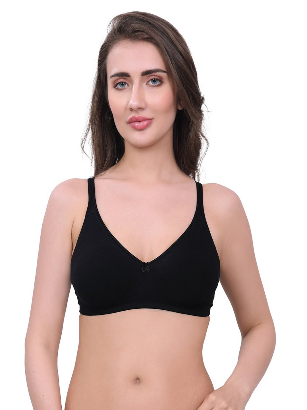 Inner Amour Premium Quality Pure Cotton Anti Bacterial Full Coverage Non Padded Bra
