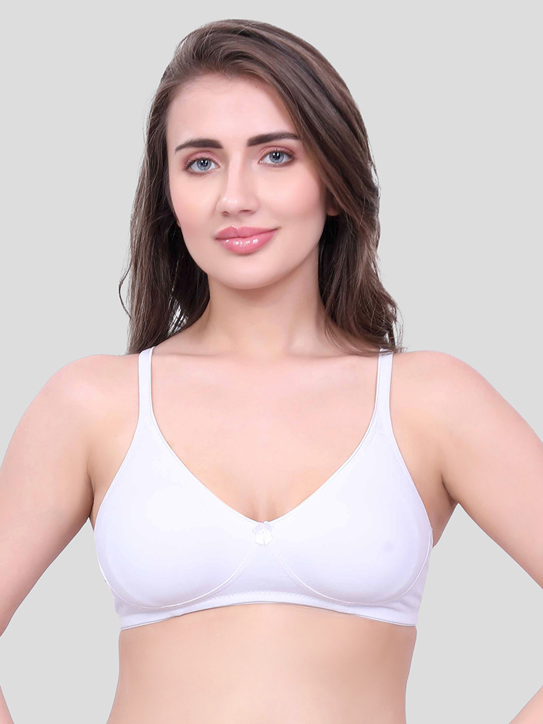 Inner Amour Premium Quality Pure Cotton Anti Bacterial Full Coverage Non Padded Bra