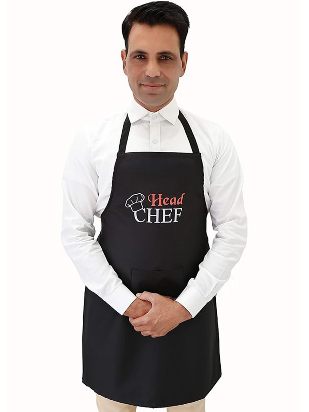 SWITCHON Black & White Head Chef Printed Kitchen Apron