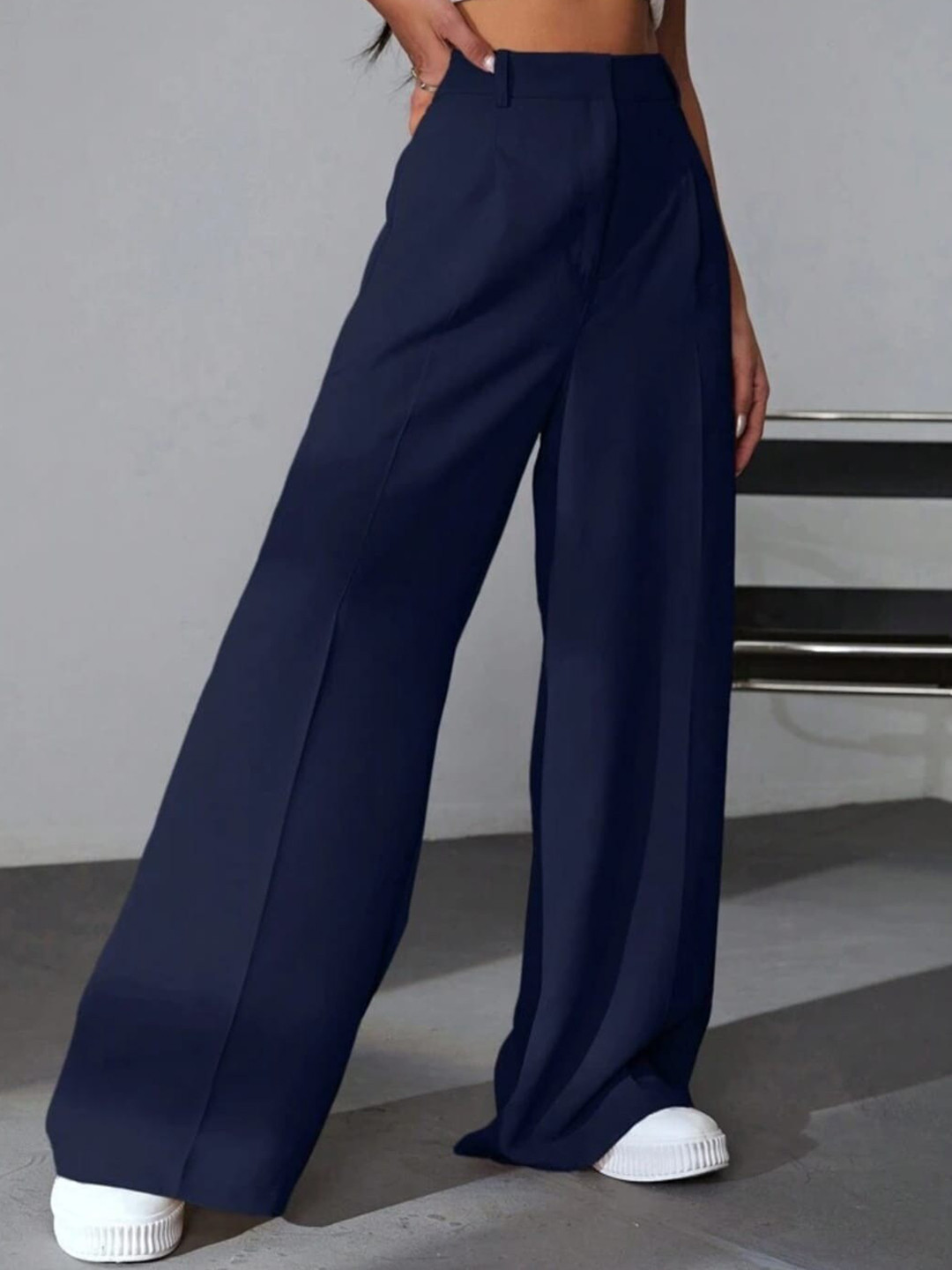 BROADSTAR Women Pleated Korean Pants