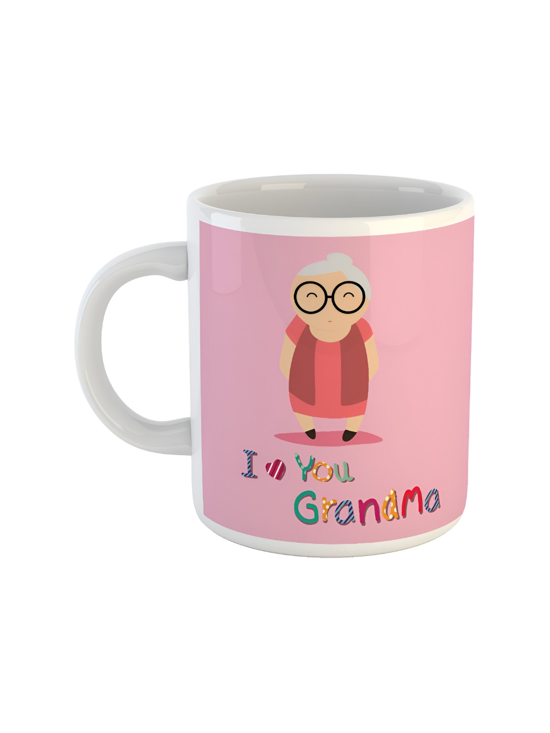 ARTBUG Fahad Name Personalised White Typography Ceramic Handmade Mug-350ml