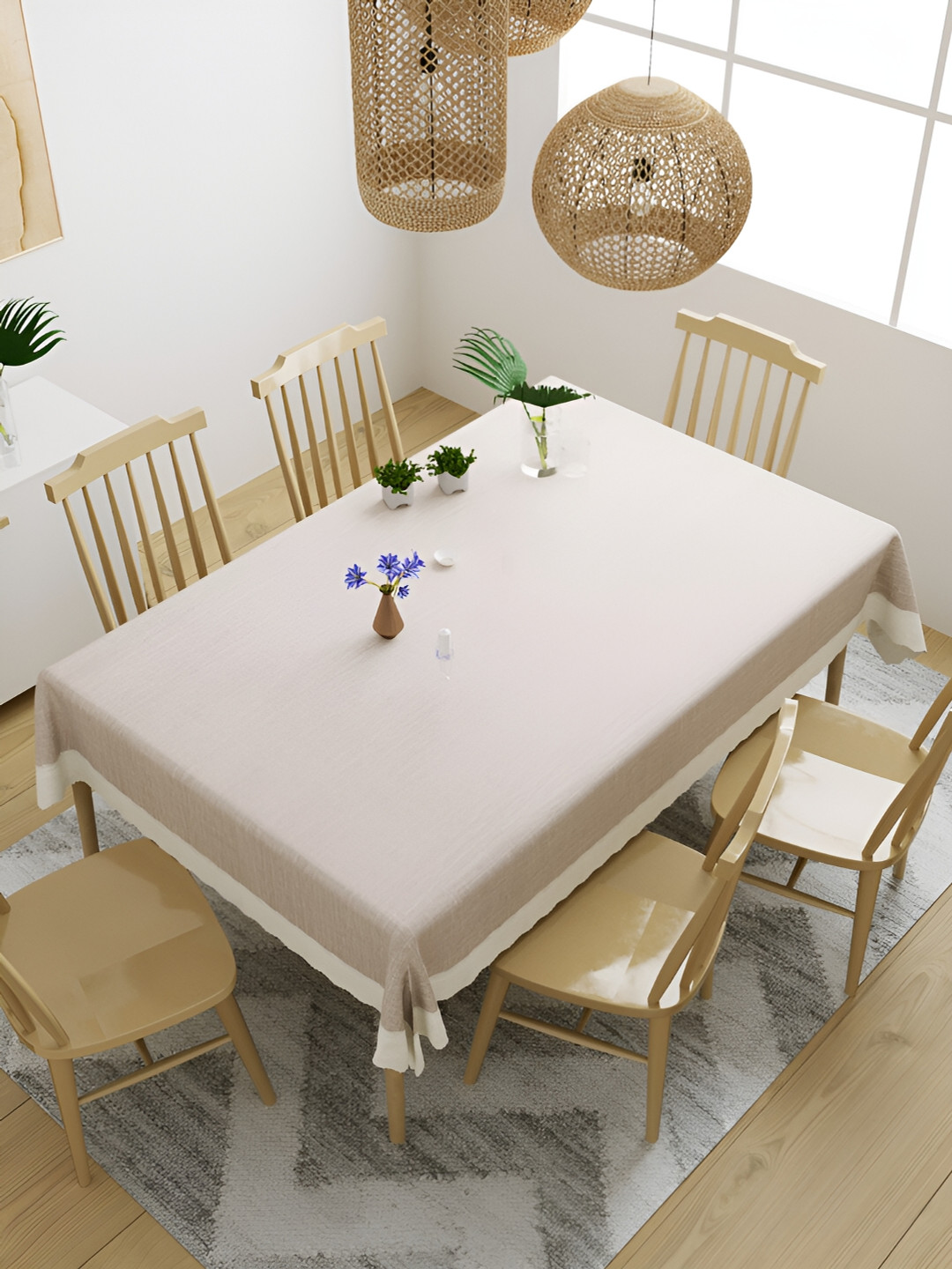 Aura Brown Waterproof 6 Seater Table Cover