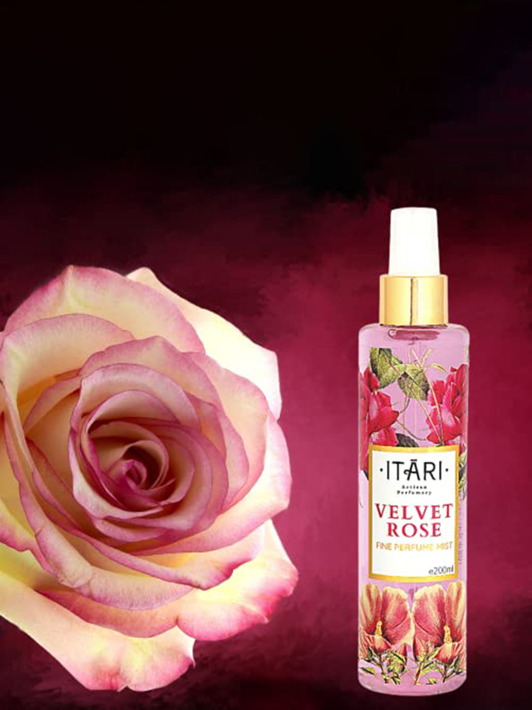 Itari Women Velvet Rose Fine Perfume Mist - 200ml