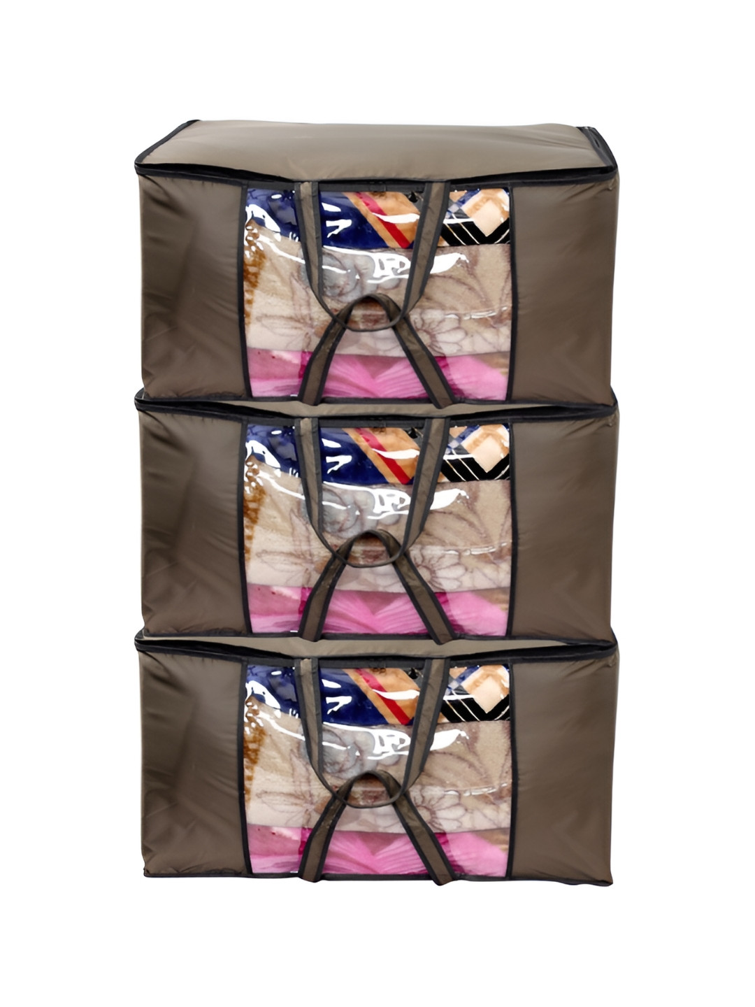 Stylista Green & Black 3 Pieces Water Resistant Sweater Bag Organisers