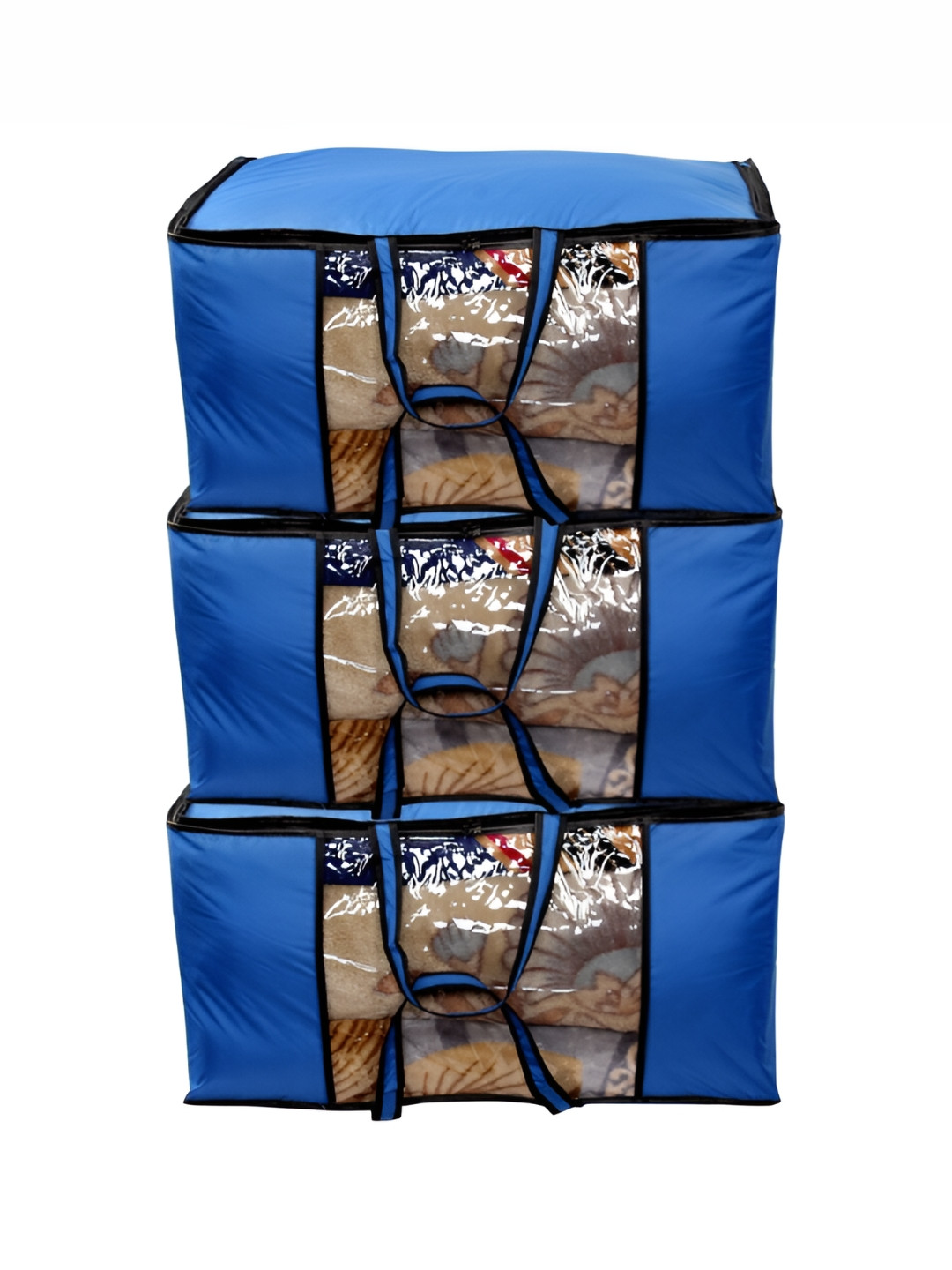 Stylista Blue & Black 3 Pieces Water Resistant Sweater Bag Organisers