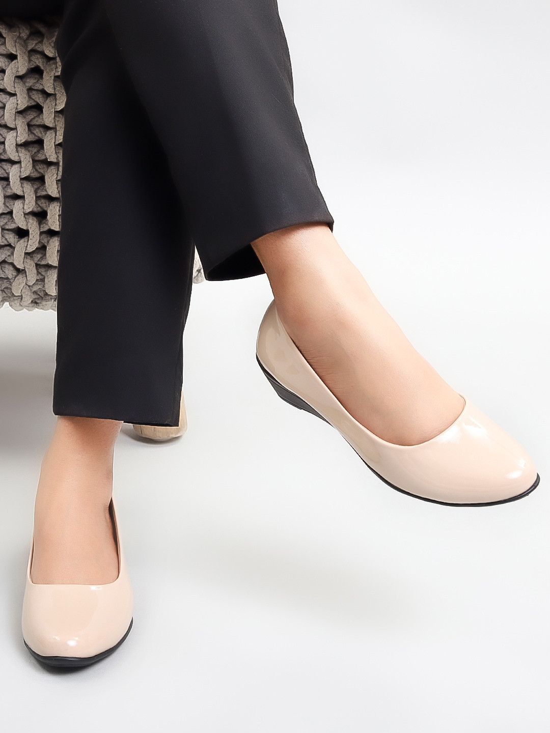 Cindy Pointed Toe Wedge Heeled Pumps