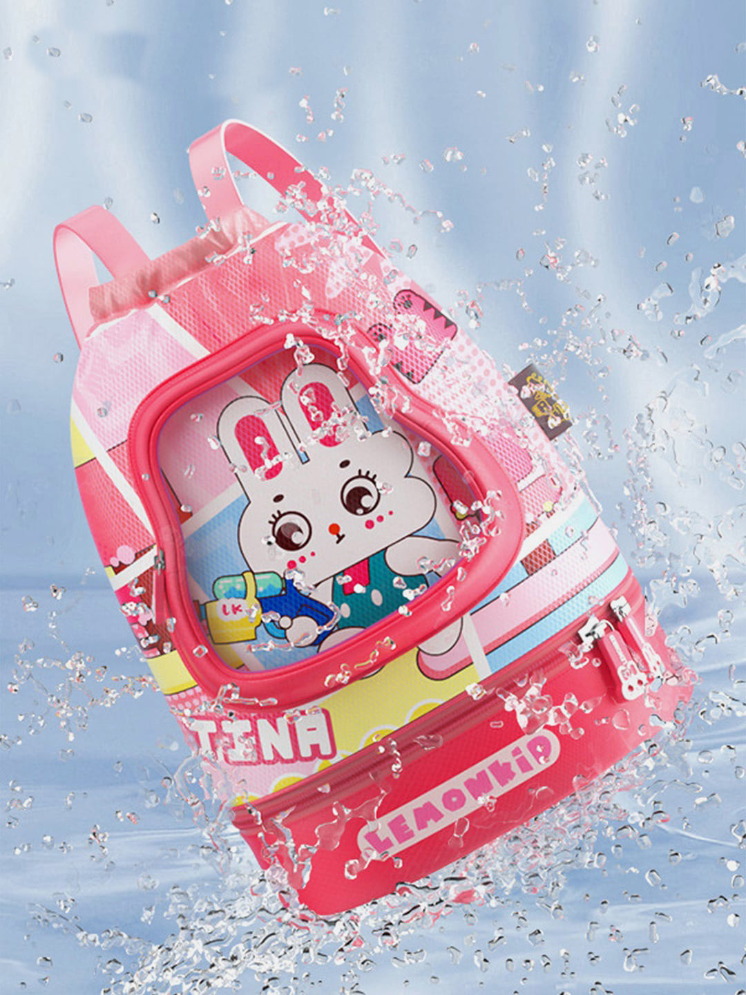 Little Surprise Box LLP Kids Rabbit Face Printed Waterproof Swim Bag