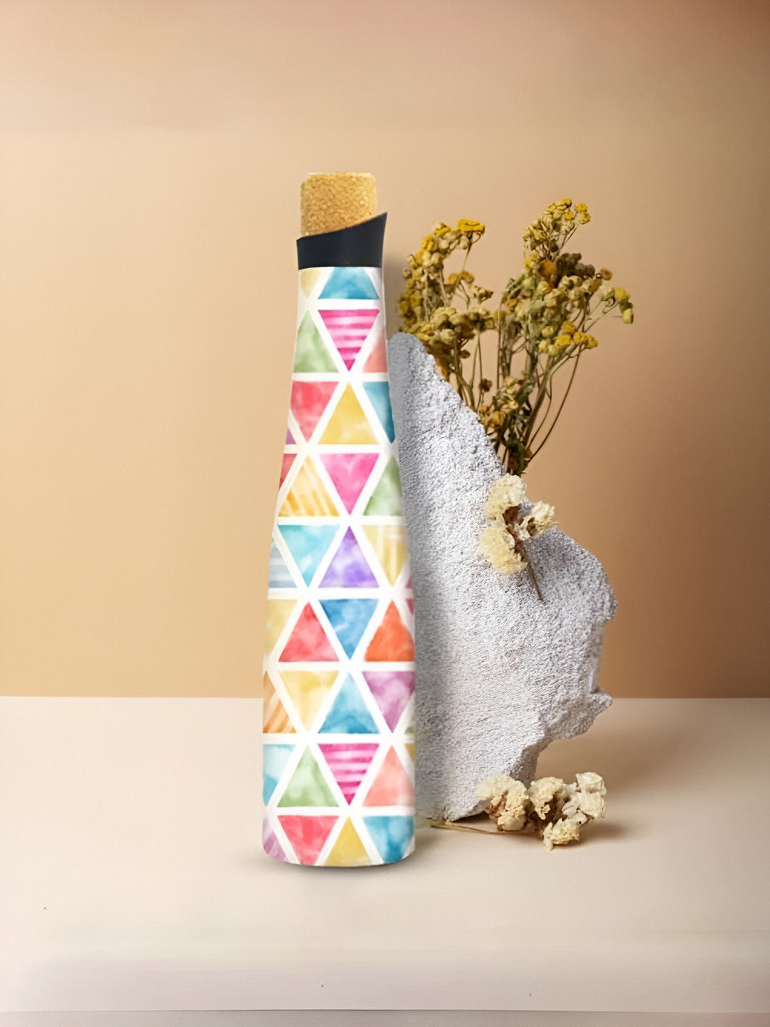The Better Home Pink Conversational Stainless Steel Spill Proof Water Bottle - 500ml