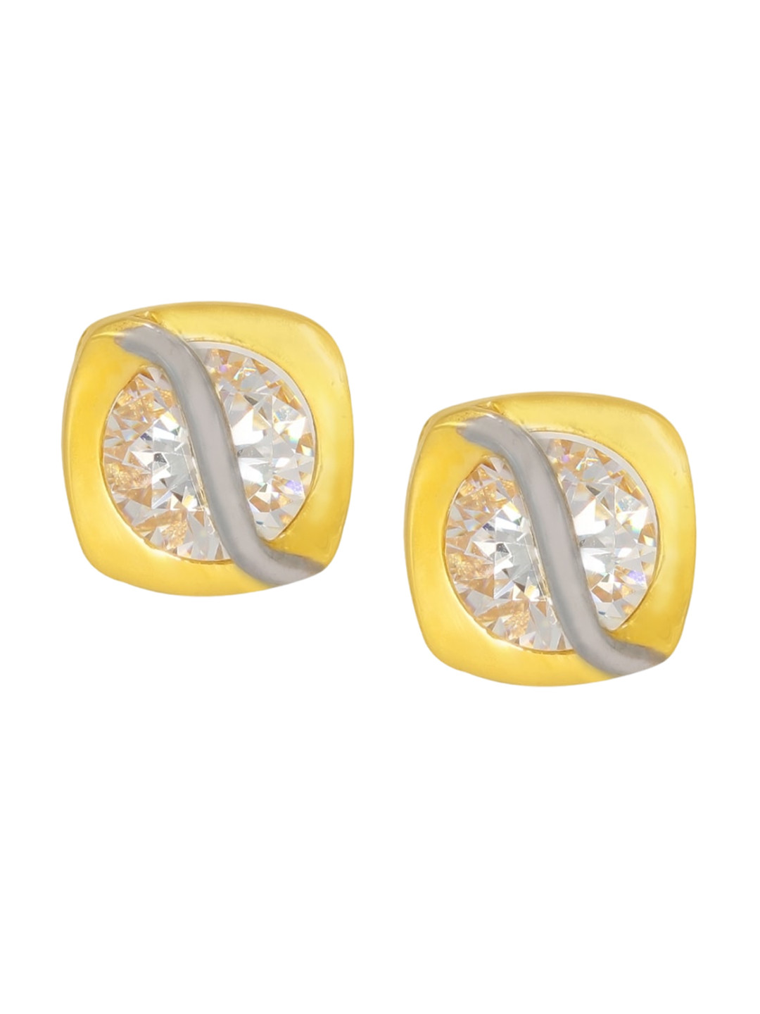 BHIMA Jewels 22K Hallmark 916 Purity Yellow Gold Single Stone With Studs