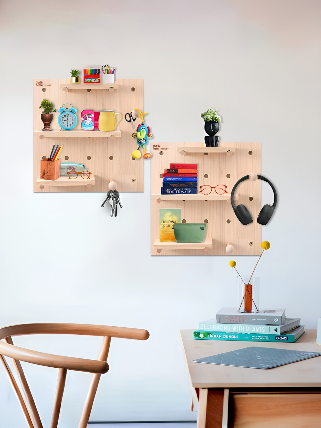 The Better Home Brown Pinewood Key Holder