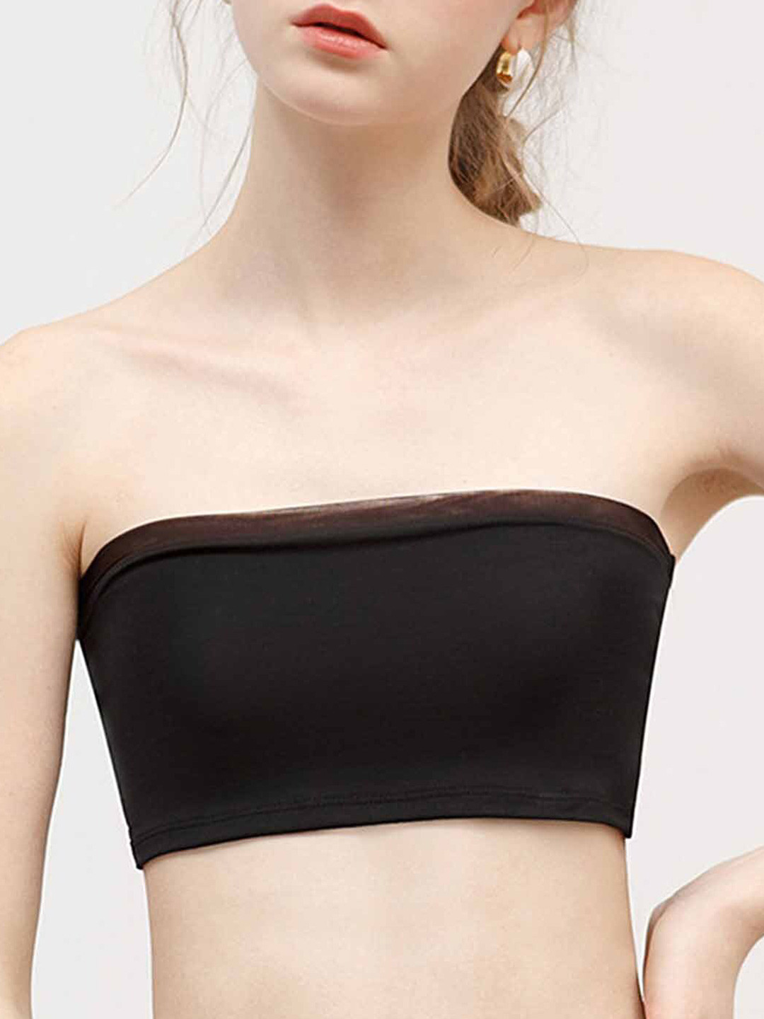 LULU & SKY Strapless Tube Cropped Top