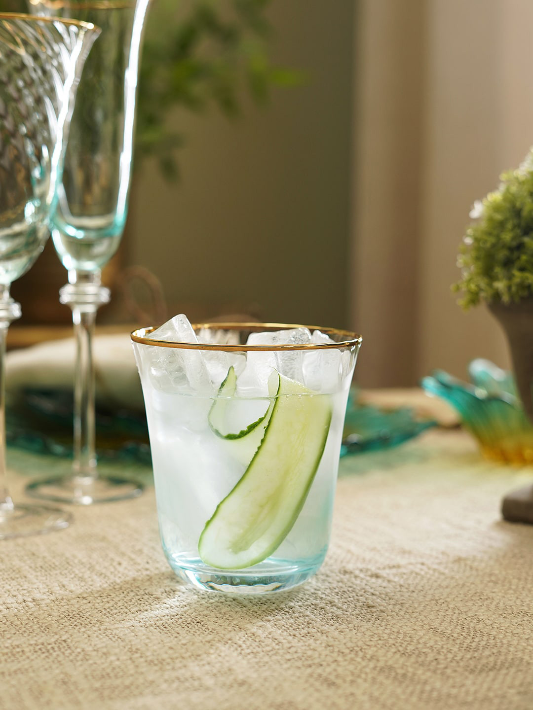 Pure Home and Living Unisex Blue Bar and Drinkware