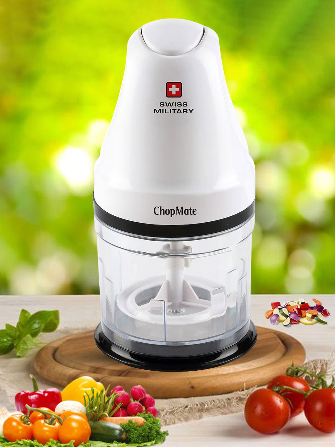 SWISS MILITARY Chopmate White Electric Chopper 500 ml