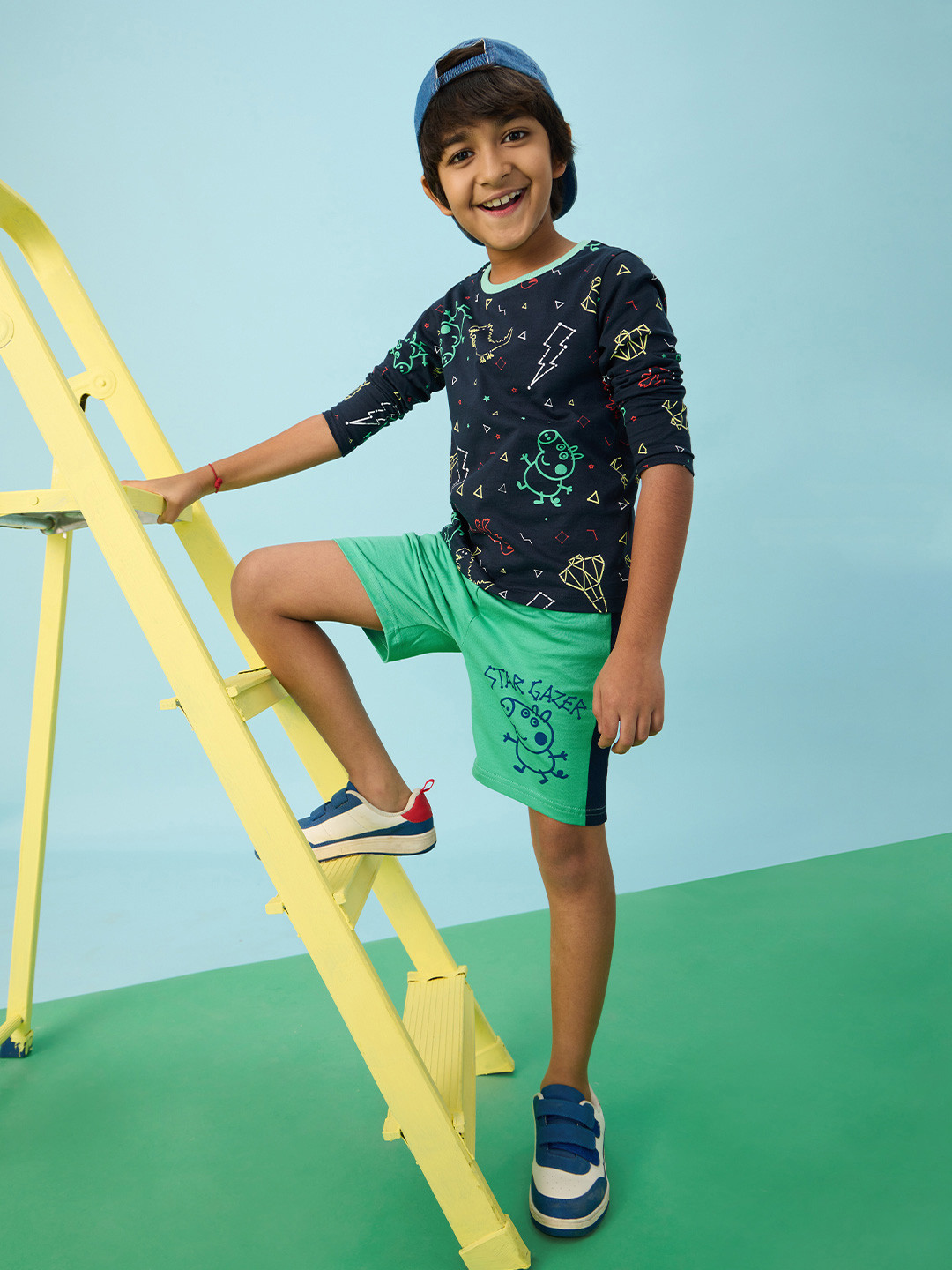 The Souled Store Boys Peppa Pig Sports Shorts