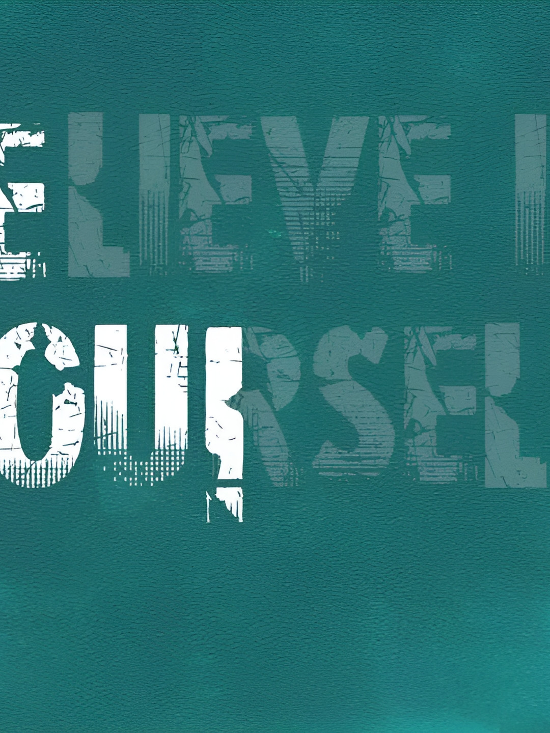 British Terminal Sea Green & White Paper Wall Sticker