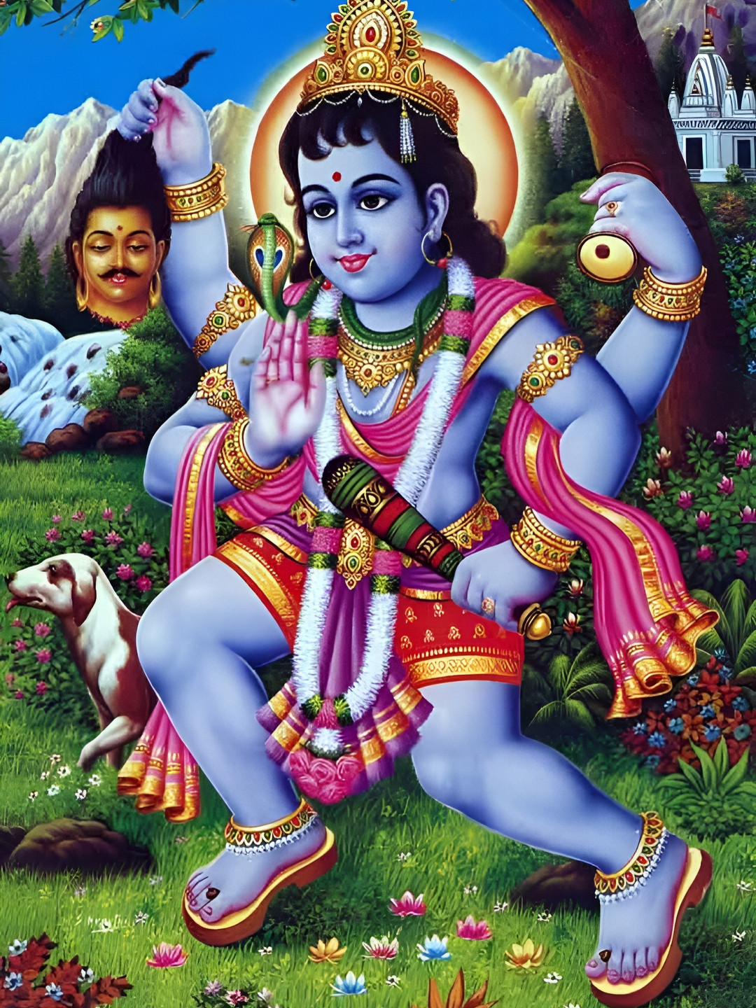 British Terminal Kaal Bhairavcan Paper Wall Rectangle Paintings Wall Art 12 x 18 In