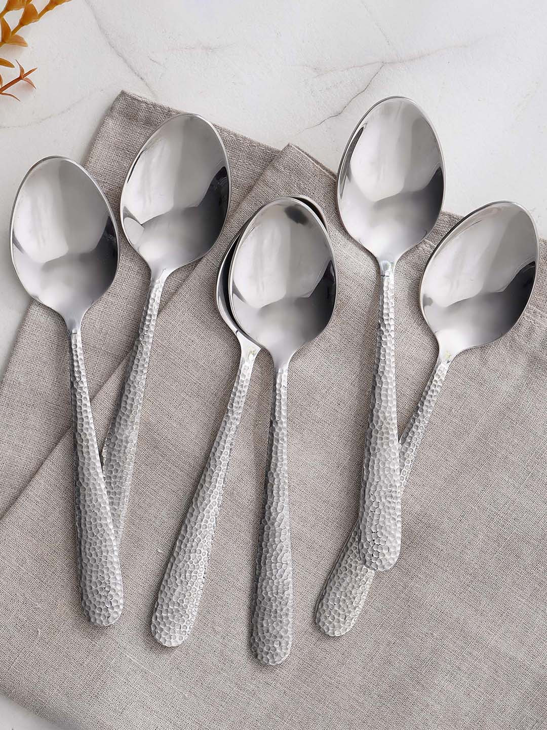 Home Centre Glister Elke 6-Pcs Grey Dinner Spoons