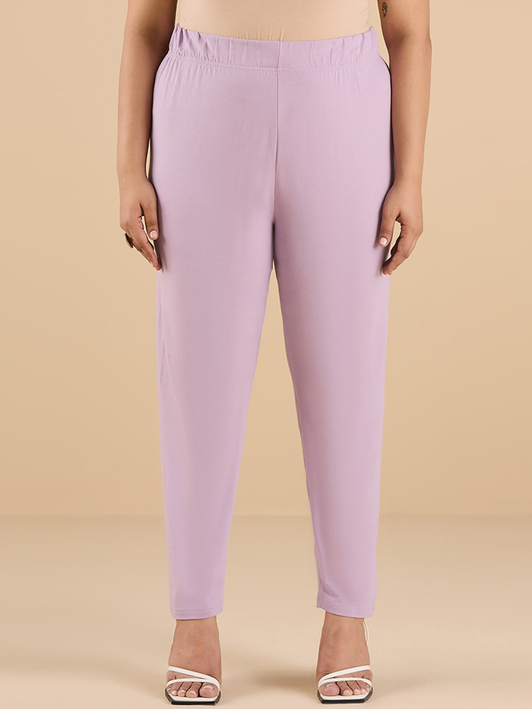 Big Hello - The Plus Life   Stretch Cotton Ankle-Length Leggings