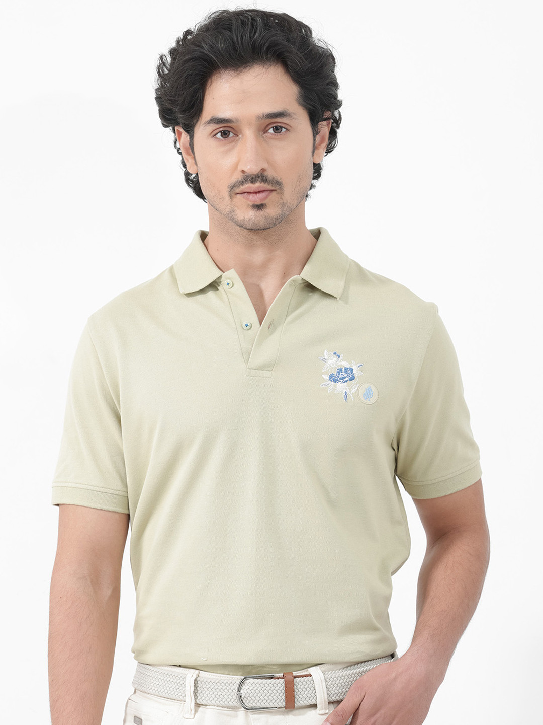 RARE RABBIT Men Dariol Regular Polo Collar T-Shirt