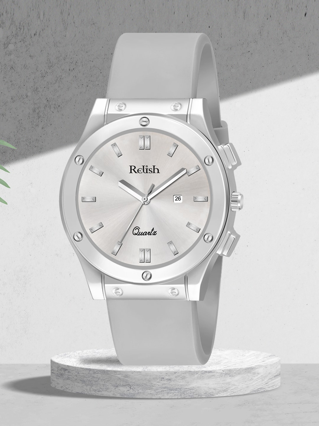 Relish Men Embellished Bracelet Style Straps Analogue Watch RE-NSSW508