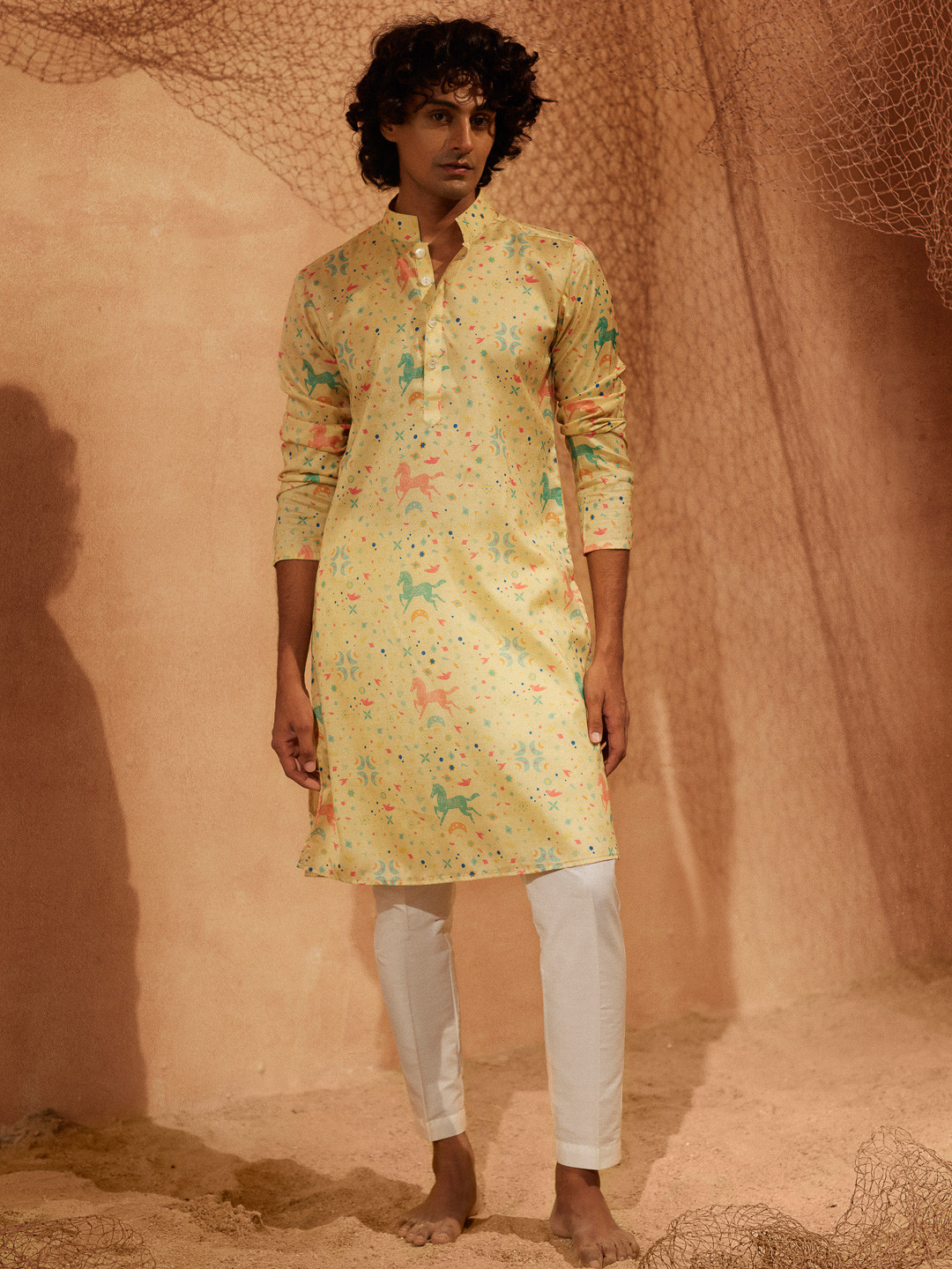 Eleven Brothers Men Printed Regular Kurta with Pyjamas