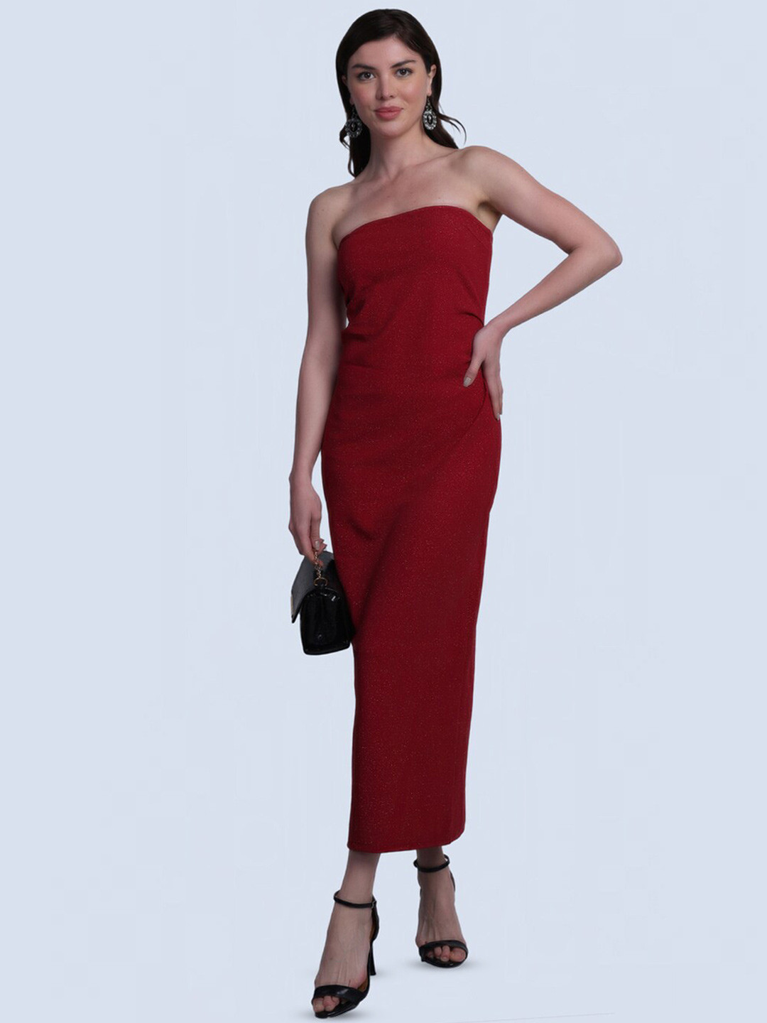 Orchid Blues Strapless Maxi Dress