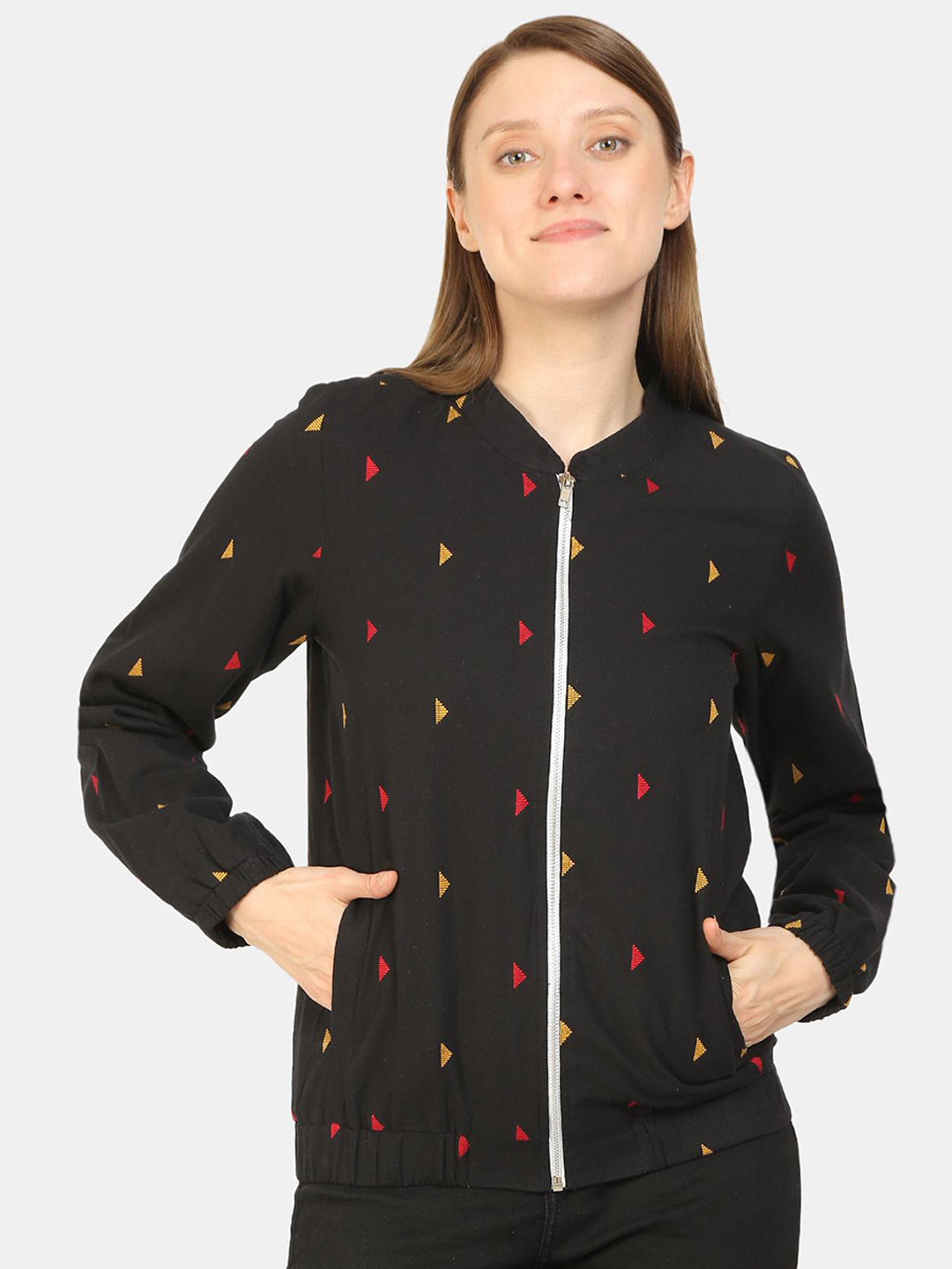 KALINI Bomber Jacket With Embroidery