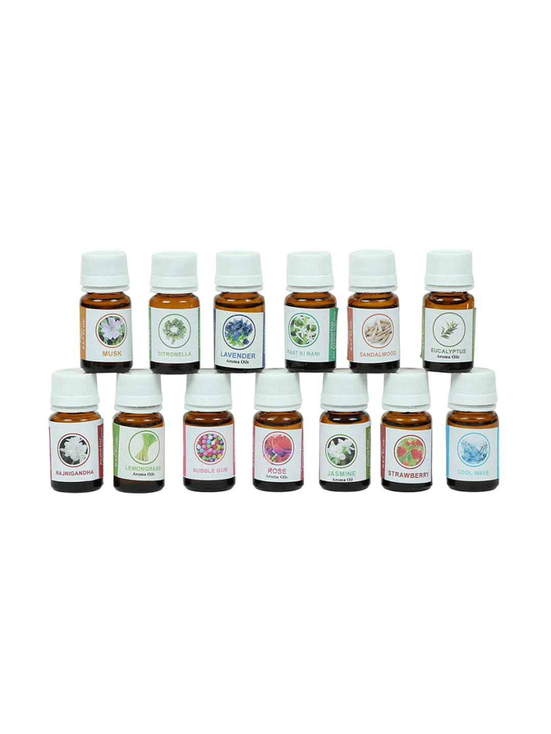 Crazy Sutra White 13 Pieces Mustard-Yellow Aroma Oils 10 ml