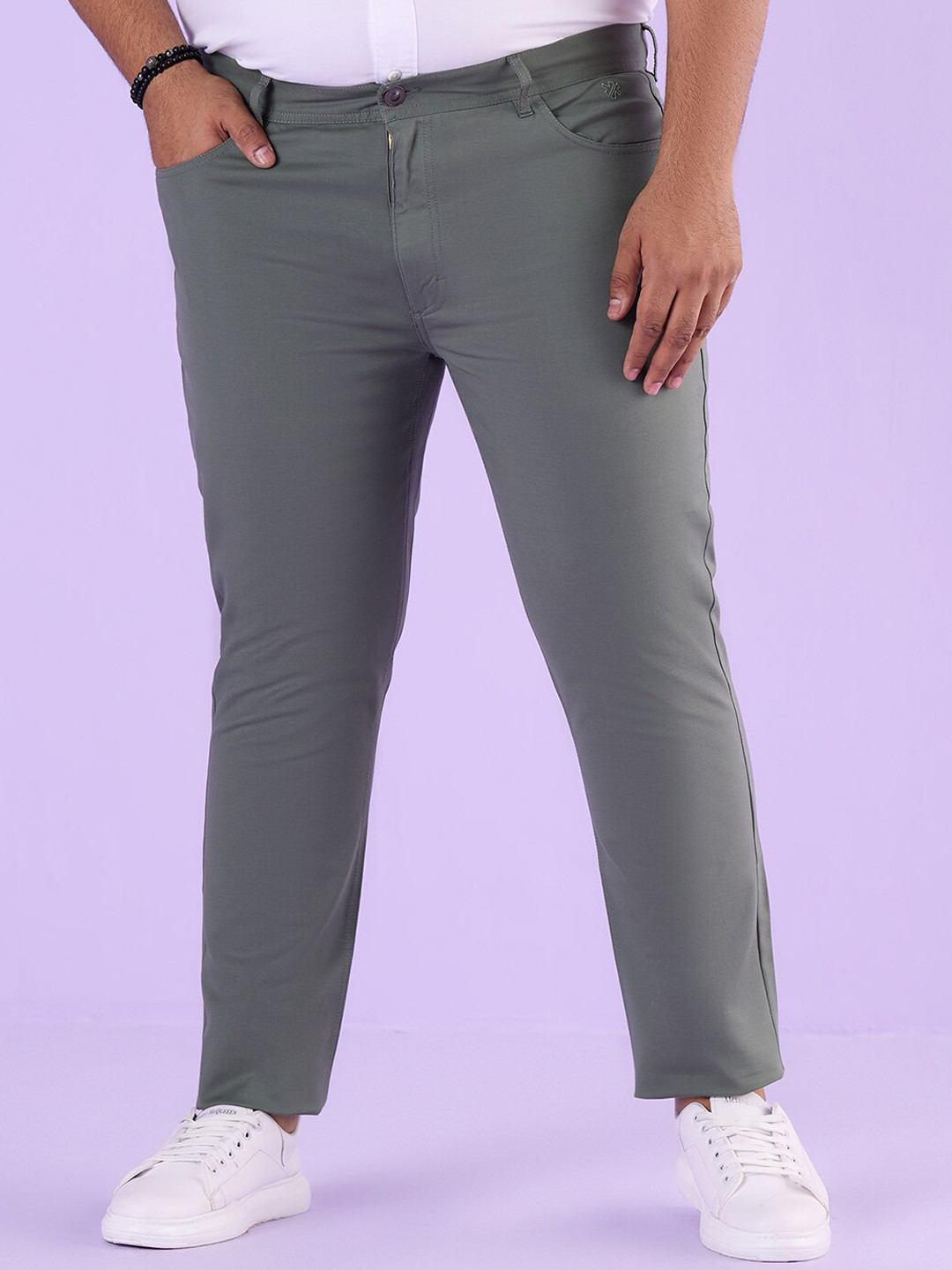 Big Hello - The Plus Life Low-Rise Cotton Chinos Trousers